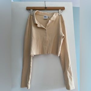 Crop princess Polly beige cardigan